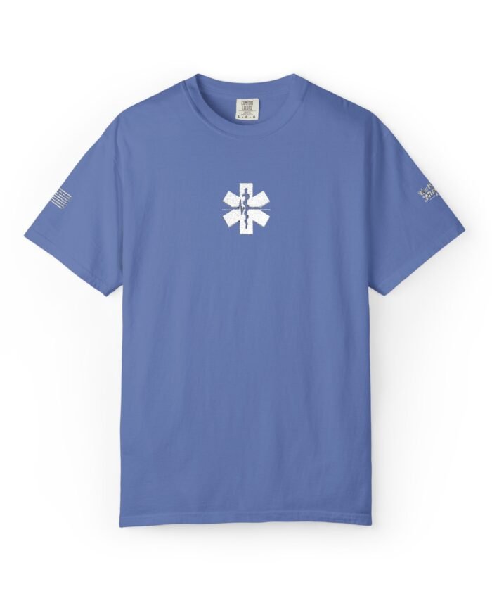 Medical Thin White Line Embroidered Tee