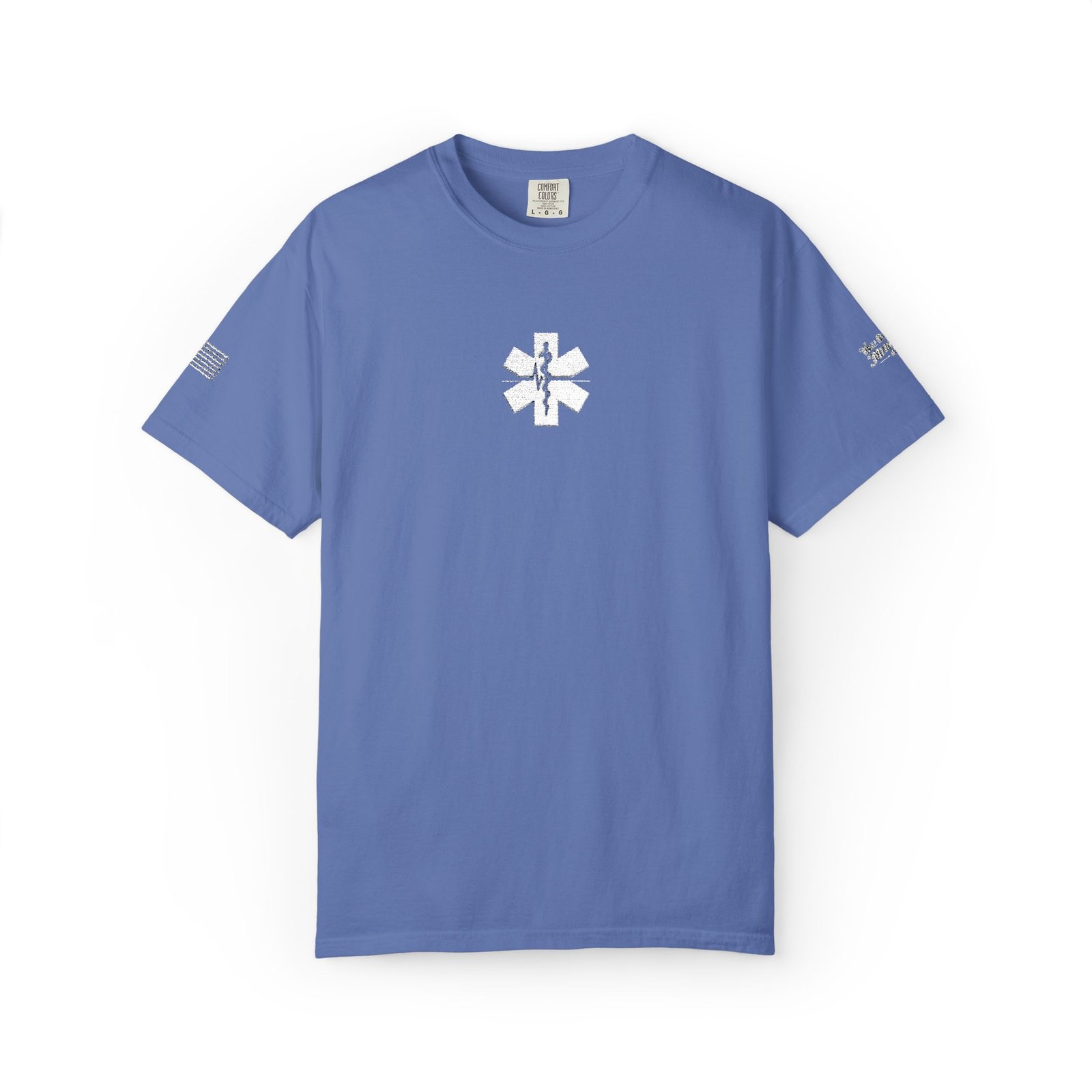 Medical Thin White Line Embroidered Tee