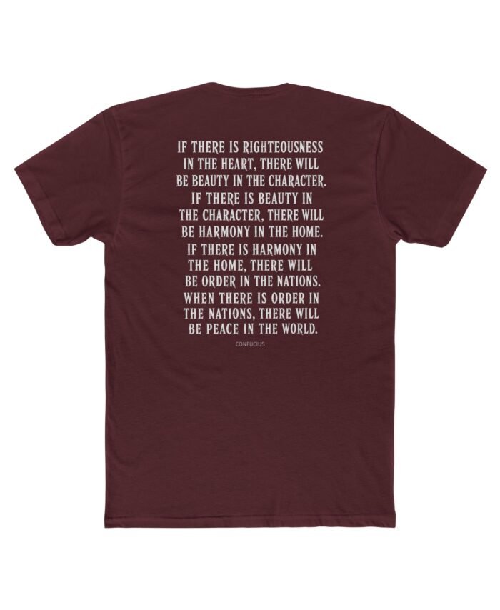 "Peace In The World” Confucius Quote Classic Tee