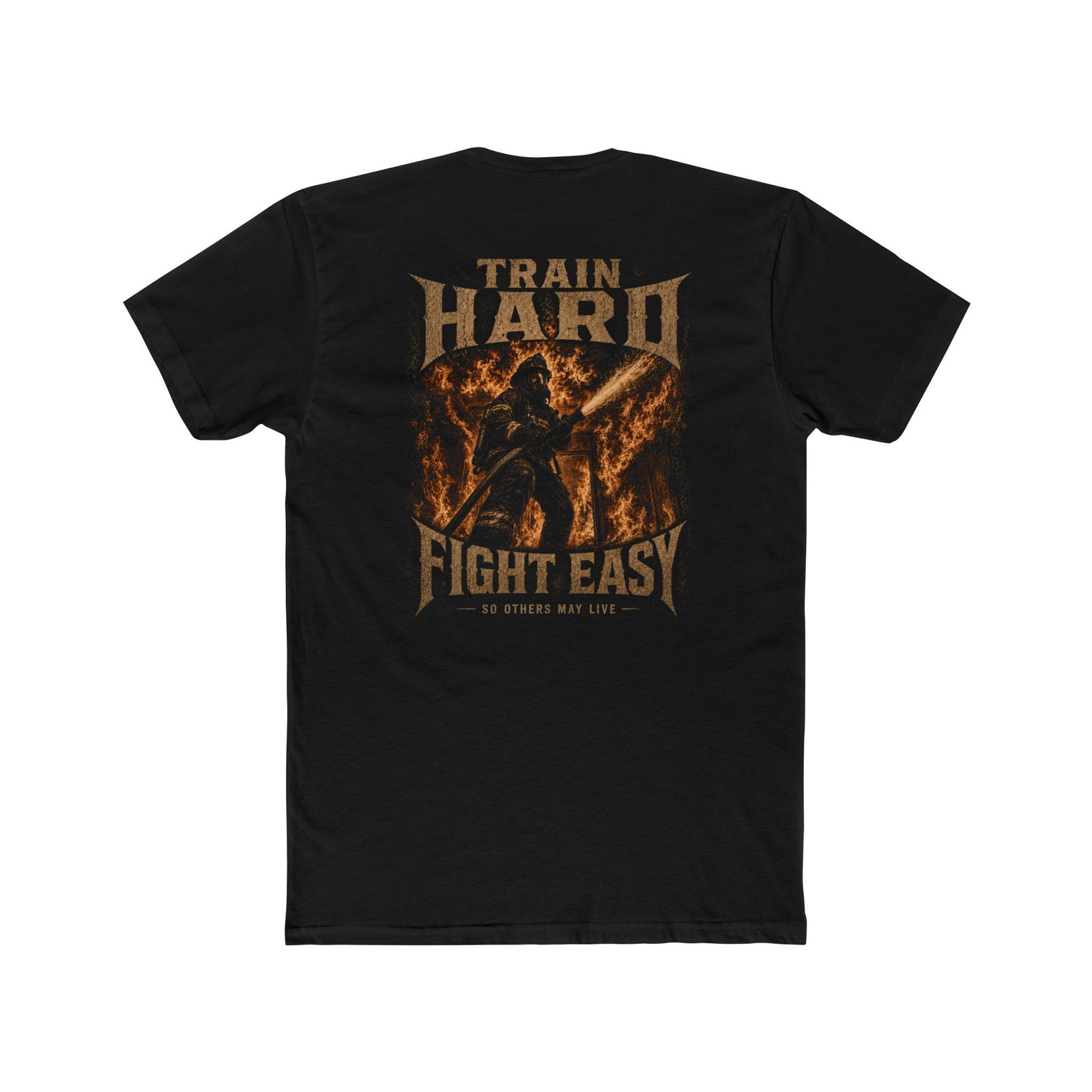 "Train Hard. Fight Easy" Fire Classic Tee