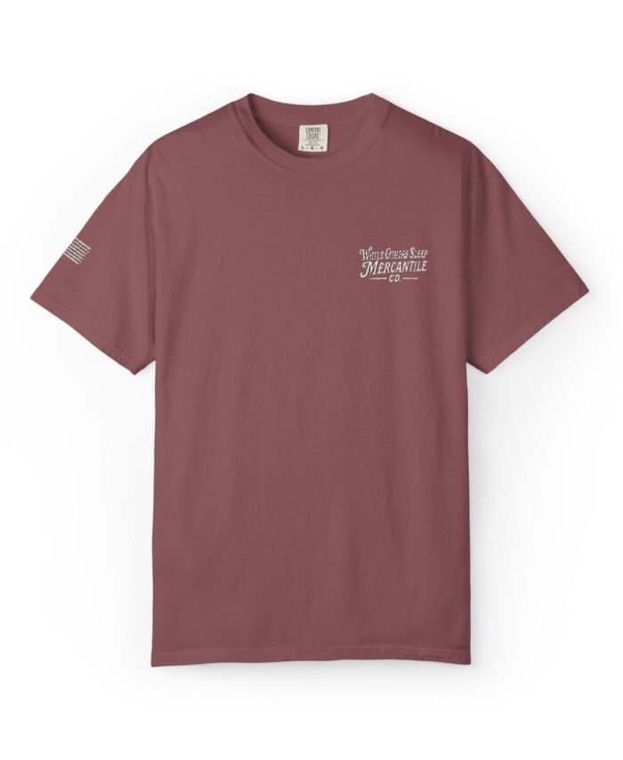 Logo & USA Flag Embroidered Tee