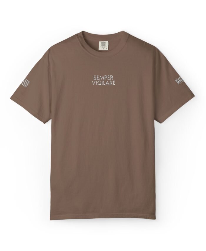"Semper Vigilare" Embroidered Tee