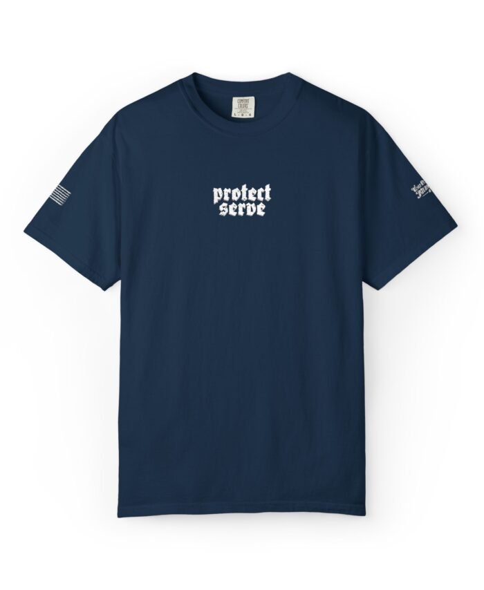 "Protect and Serve" Police Embroidered Tee
