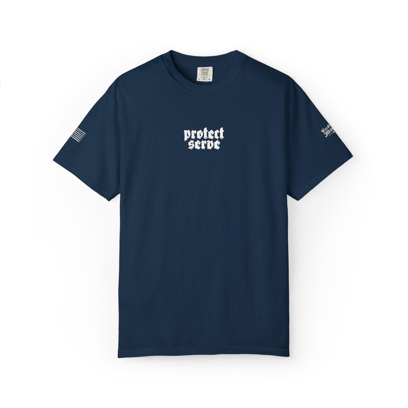 "Protect and Serve" Police Embroidered Tee
